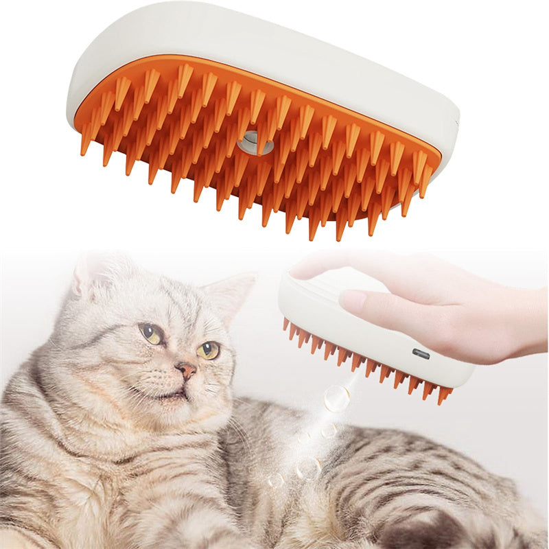 USB Rechargeable Pets Steam Brush Spray