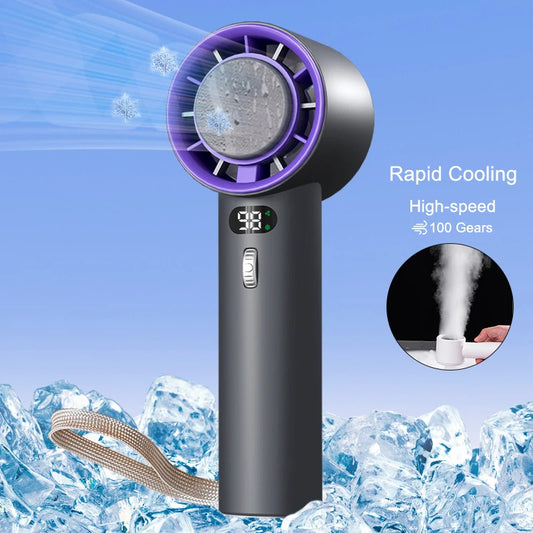 Portable Handheld Turbo Fan Cooling 3000mAh Battery