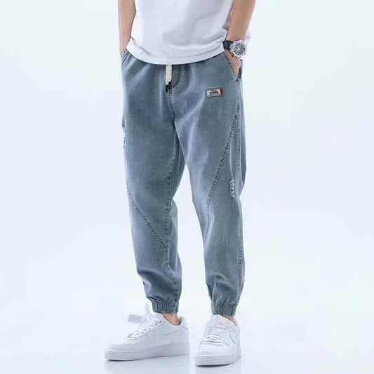 Stretch Pants With Loose Feet