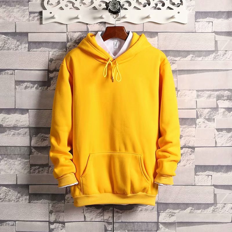 Solid Color Loose And Fattened Hoodies