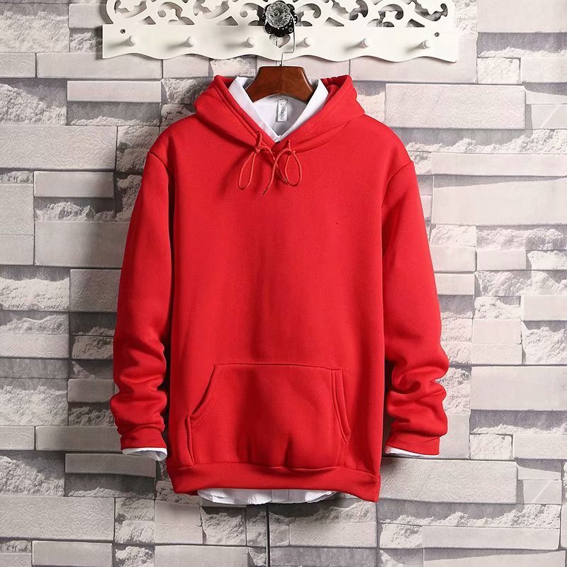 Solid Color Loose And Fattened Hoodies