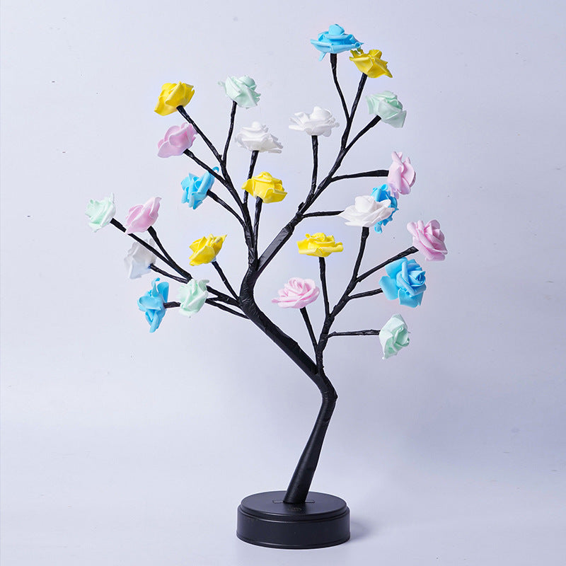 Table Lamp Flower Tree Rose Lamps