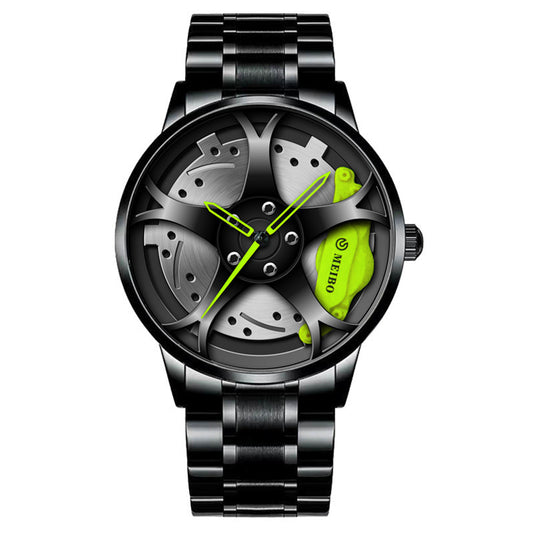 Men's Wheel Hub Quartz Watch