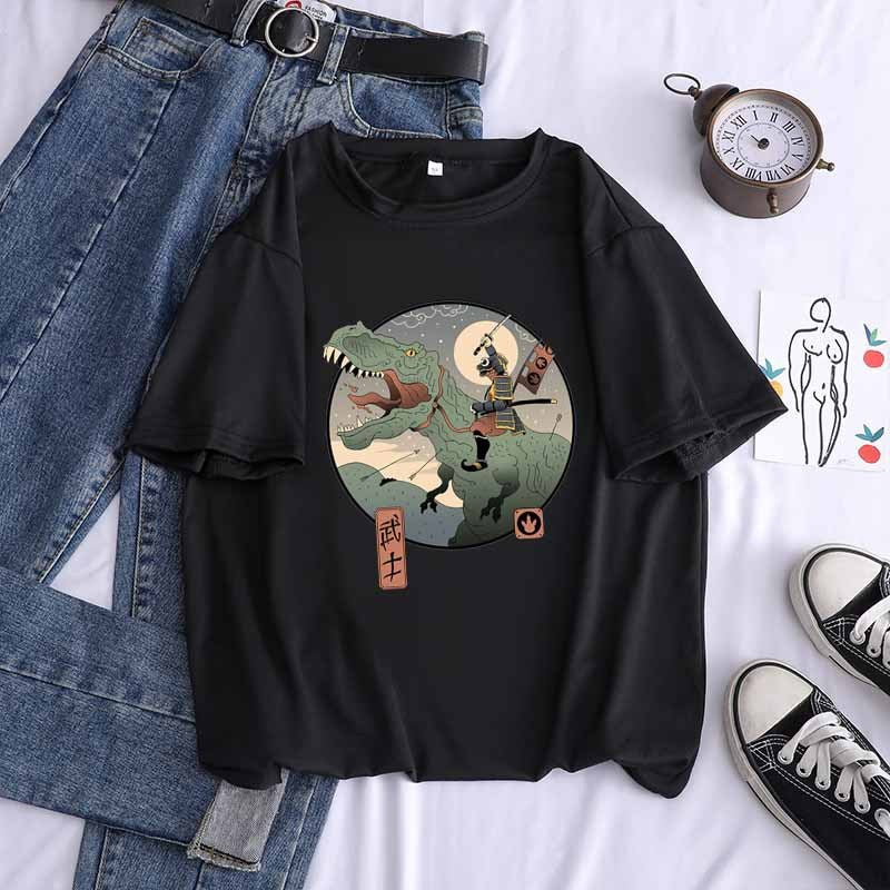 Round Neck Loose Short Sleeve T-shirt