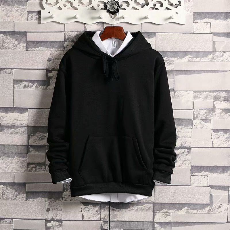 Solid Color Loose And Fattened Hoodies