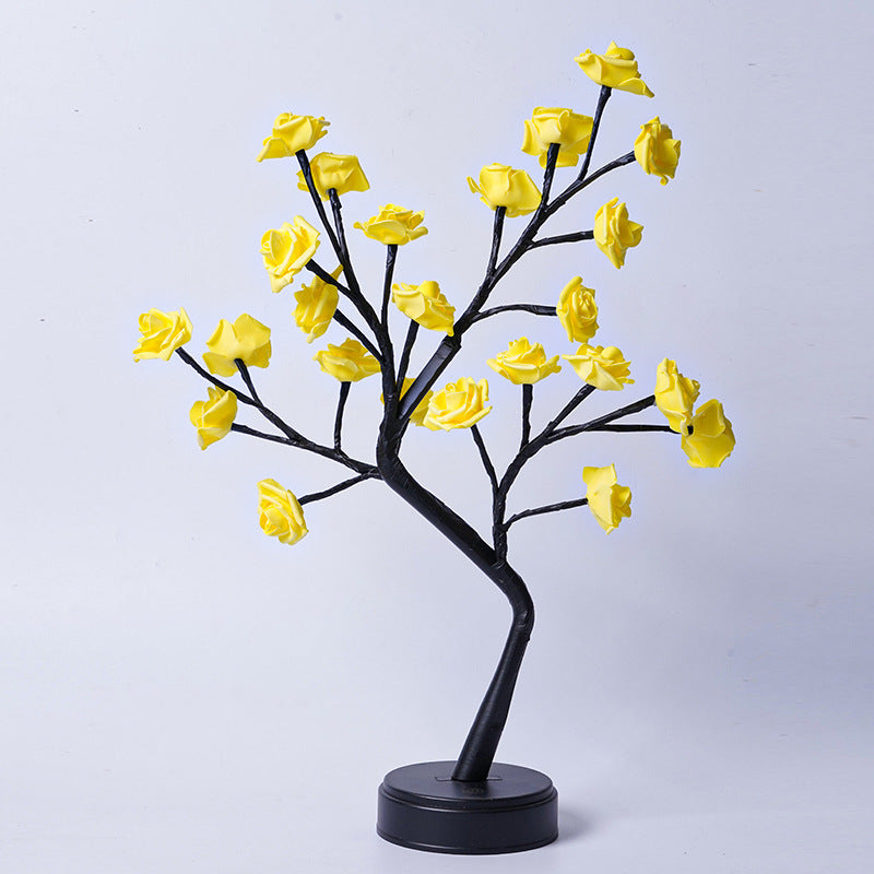 Table Lamp Flower Tree Rose Lamps