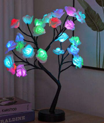 Table Lamp Flower Tree Rose Lamps